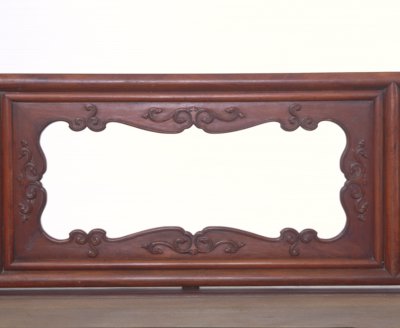 图片[3]-Huanghua Pear Wood Carved Grass Pattern Bed-China Archive